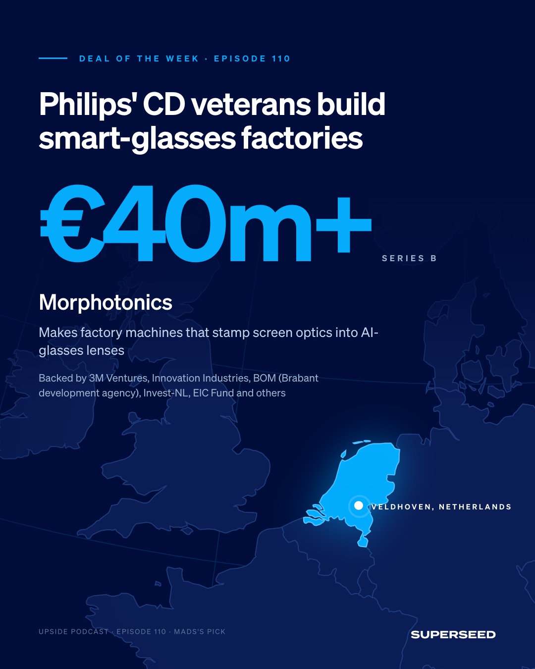 Deal of the Week, Upside episode 110: Morphotonics, €40m+ Series B